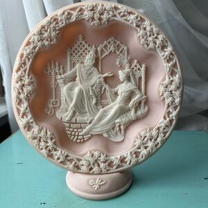 Romantic Pink and Cream Art Sculpture